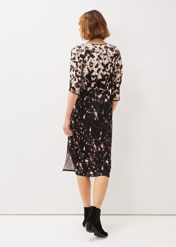 Phase Eight Corrie Abstract Spot Print Dress Multicolor Australia | NH0913586